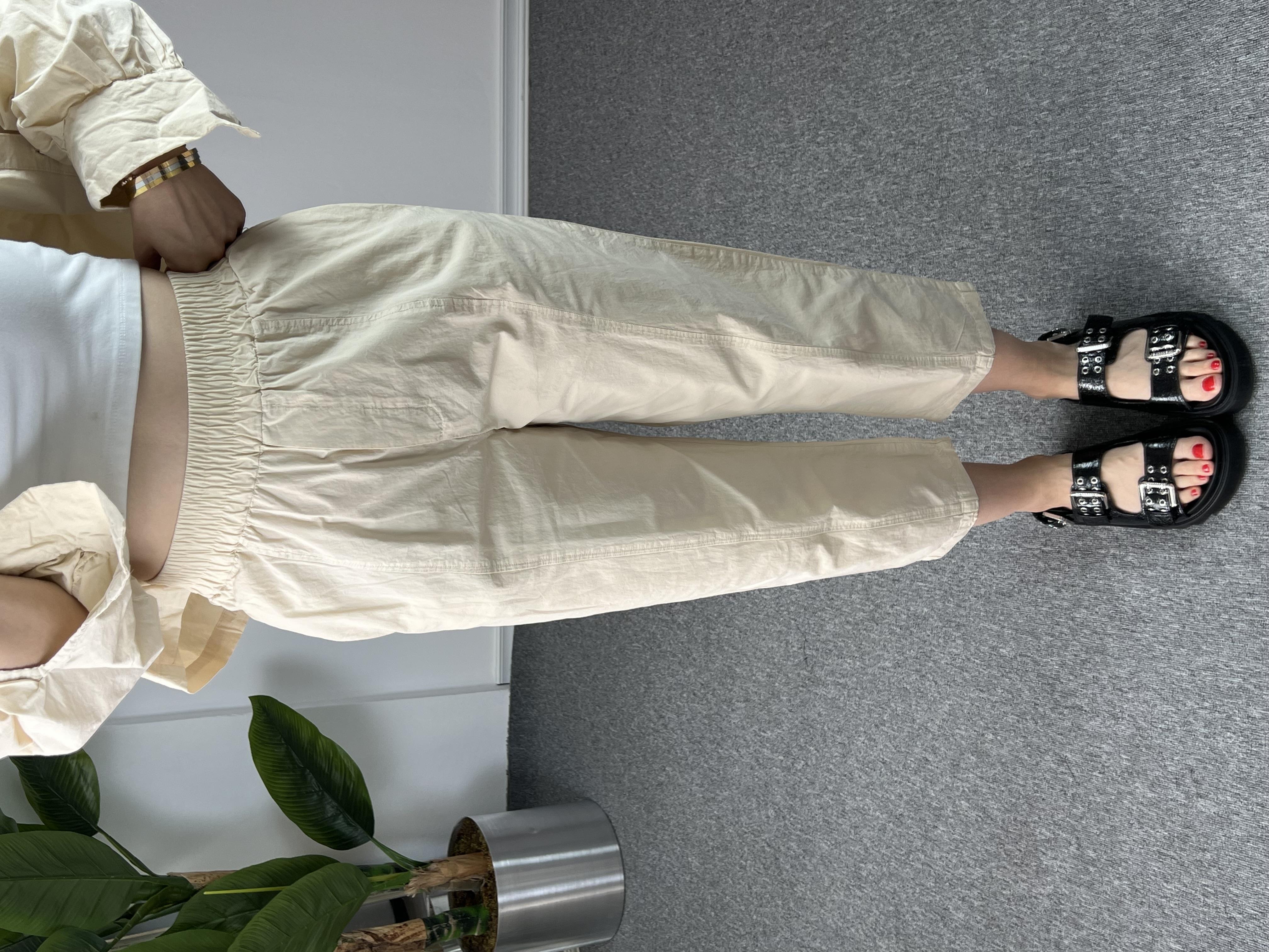 Paraşüt Kumaş Krem İkili Takım