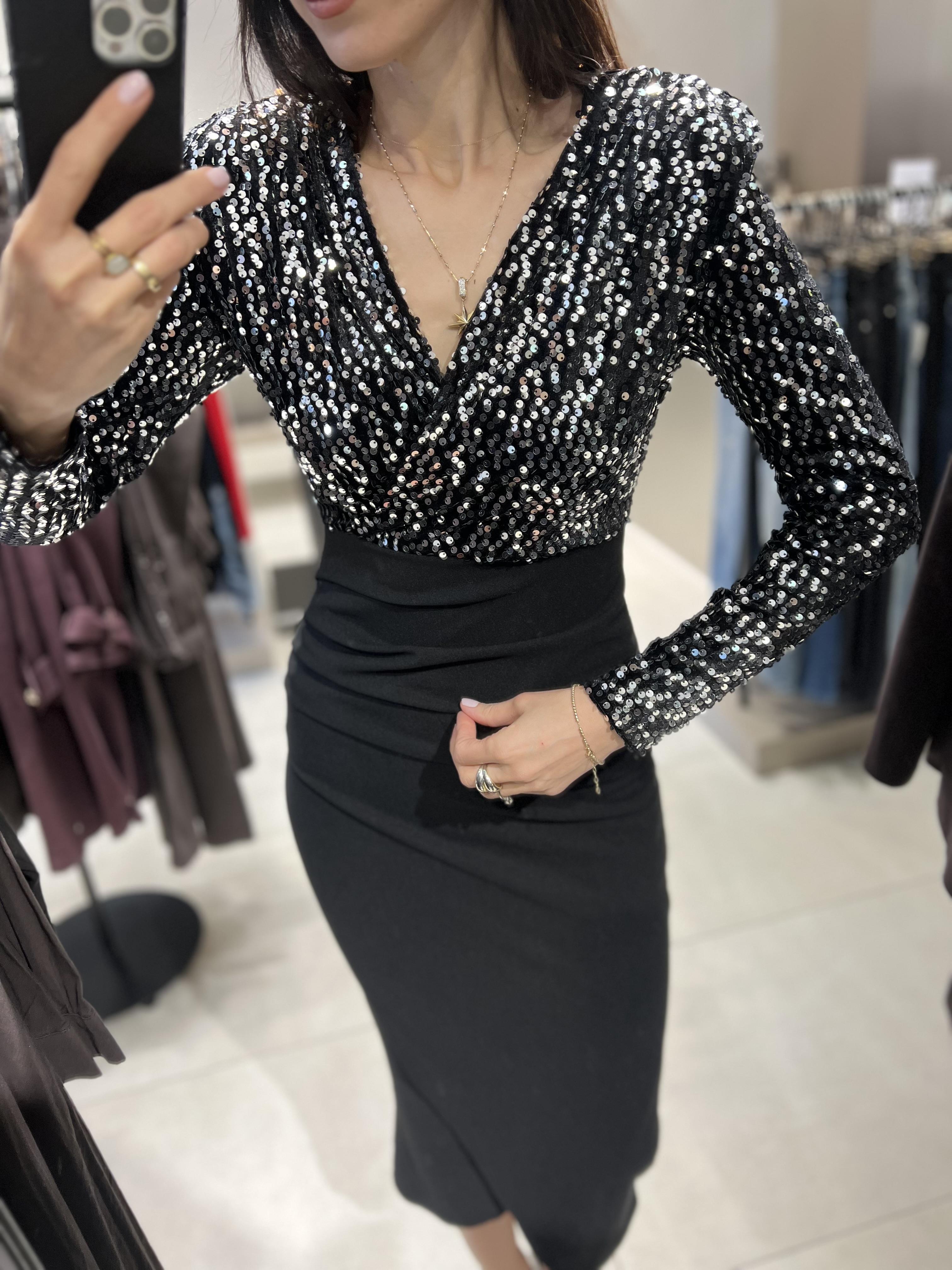 Payetli Midi Boy Elbise GRİ