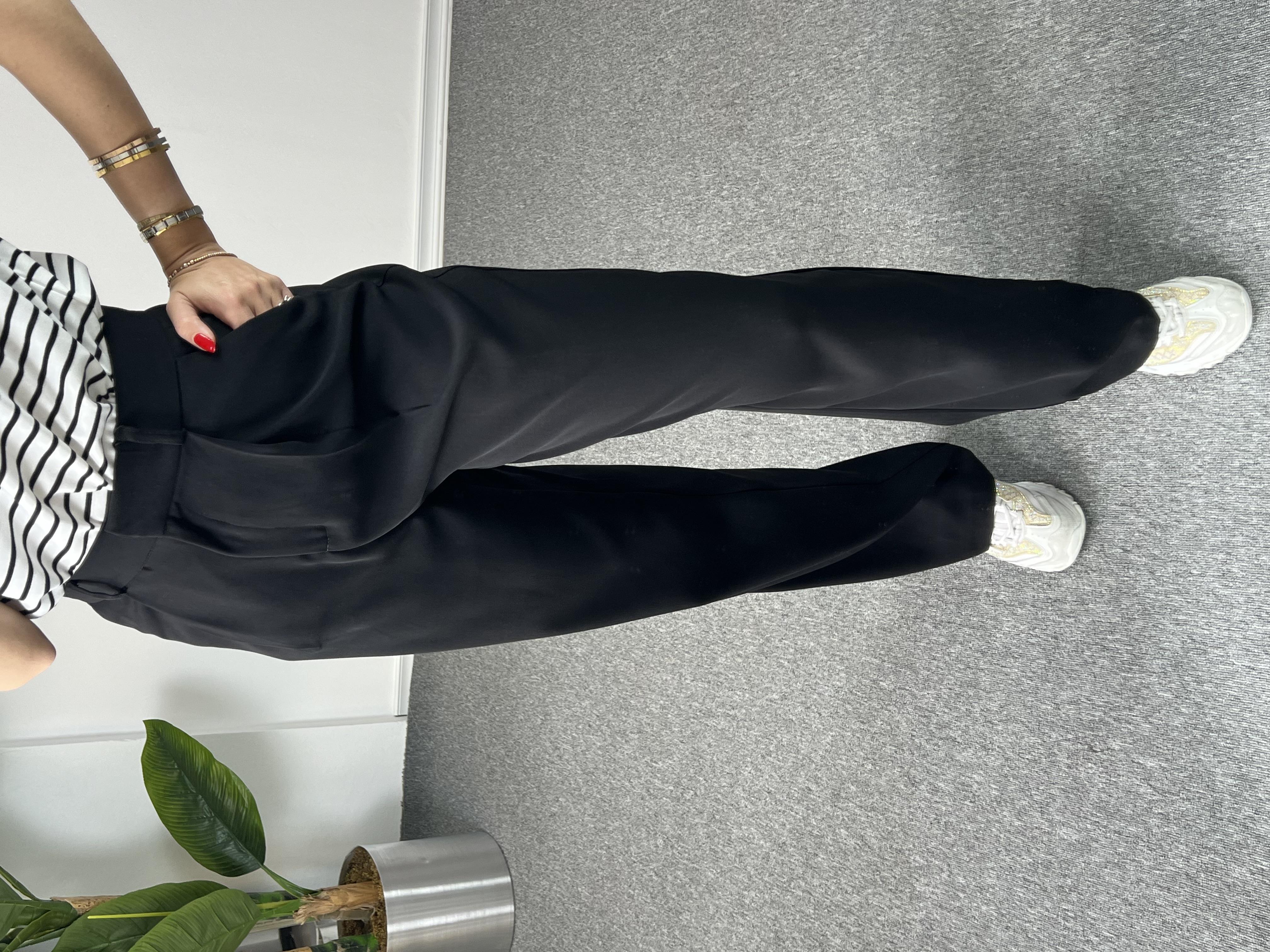 Premium Kalite Siyah Palazzo Pantolon