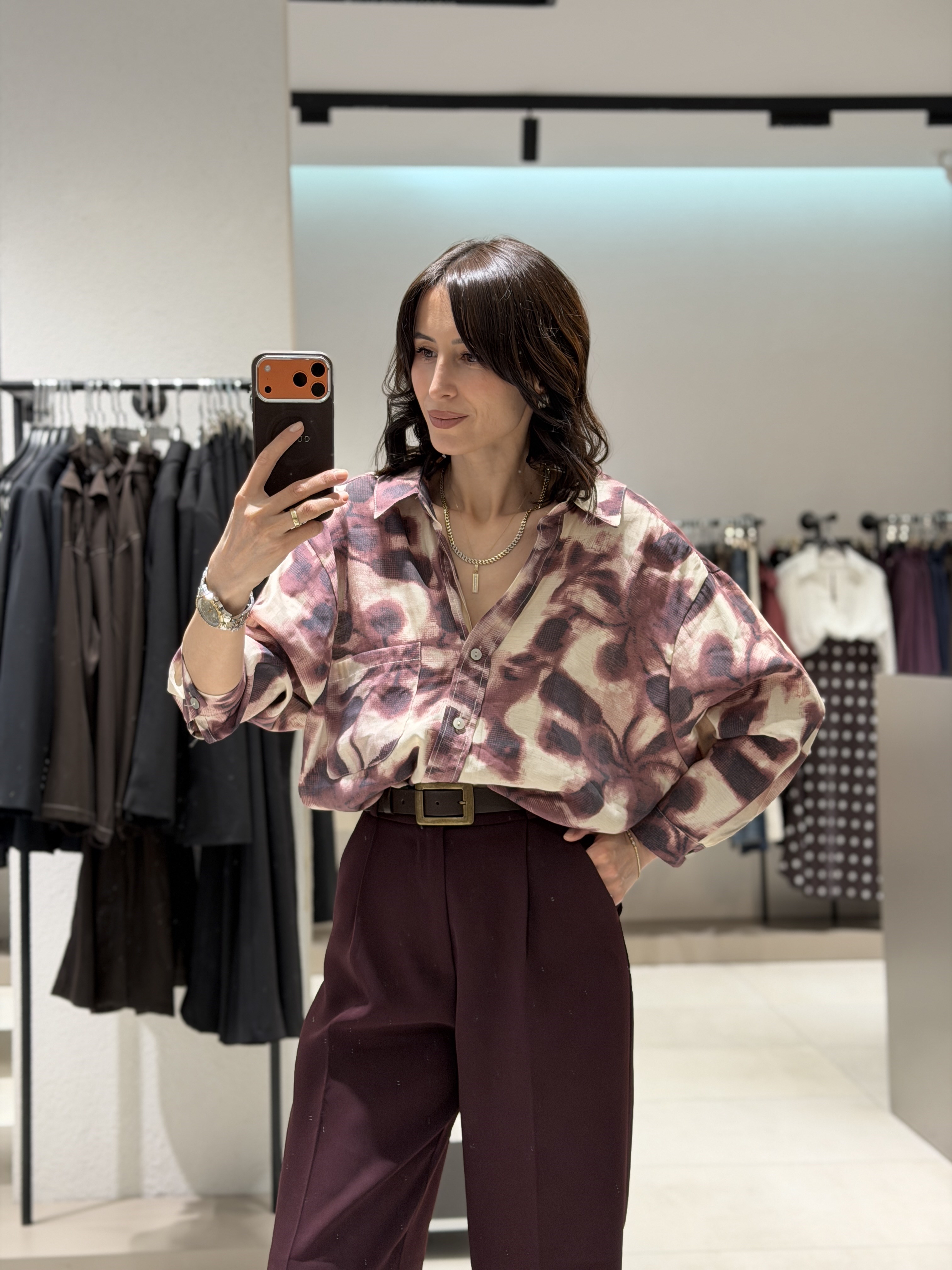 Premium Palazzo Pantolon BORDO