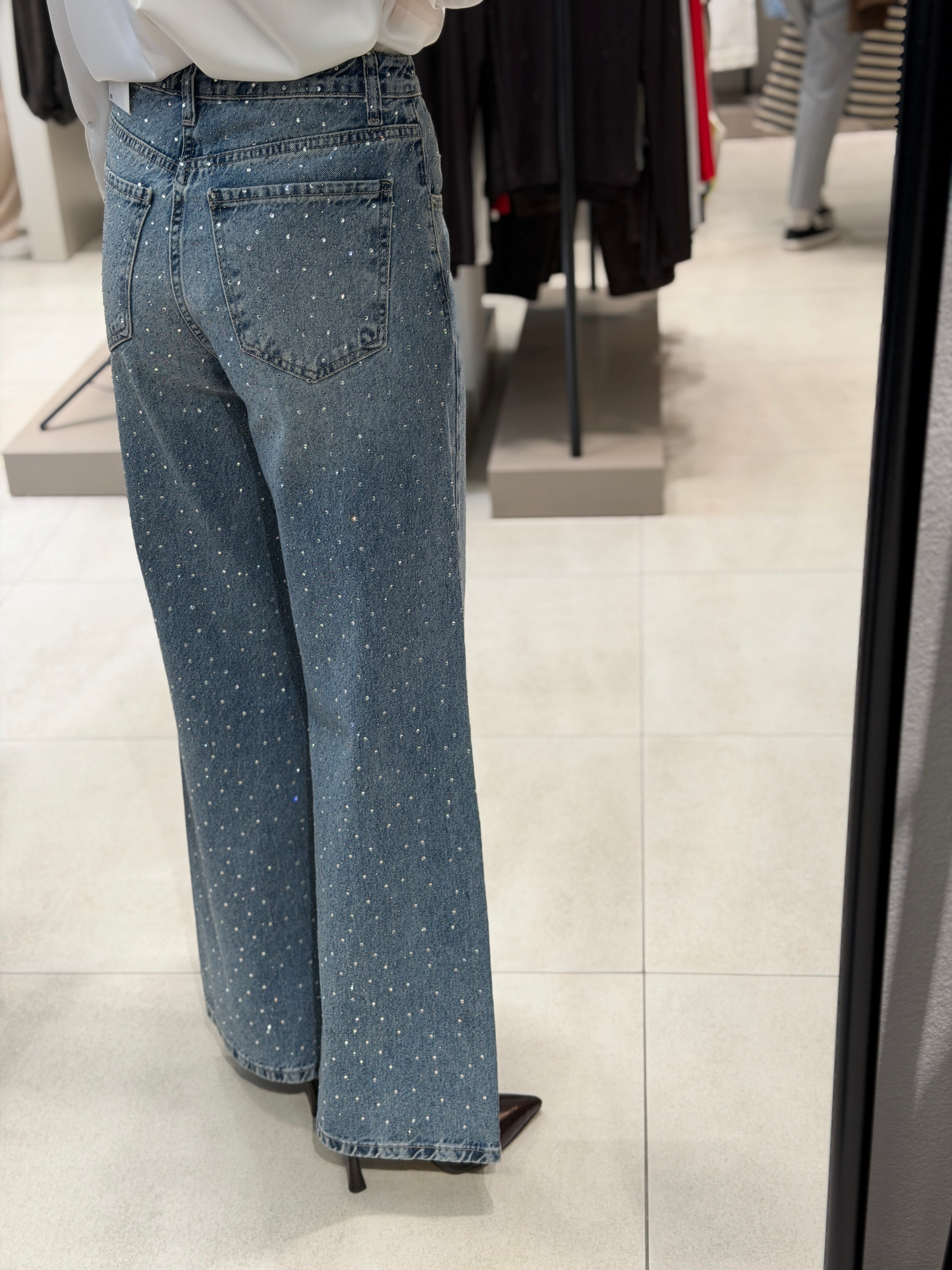 Taşlı Wideleg Jean MAVİ