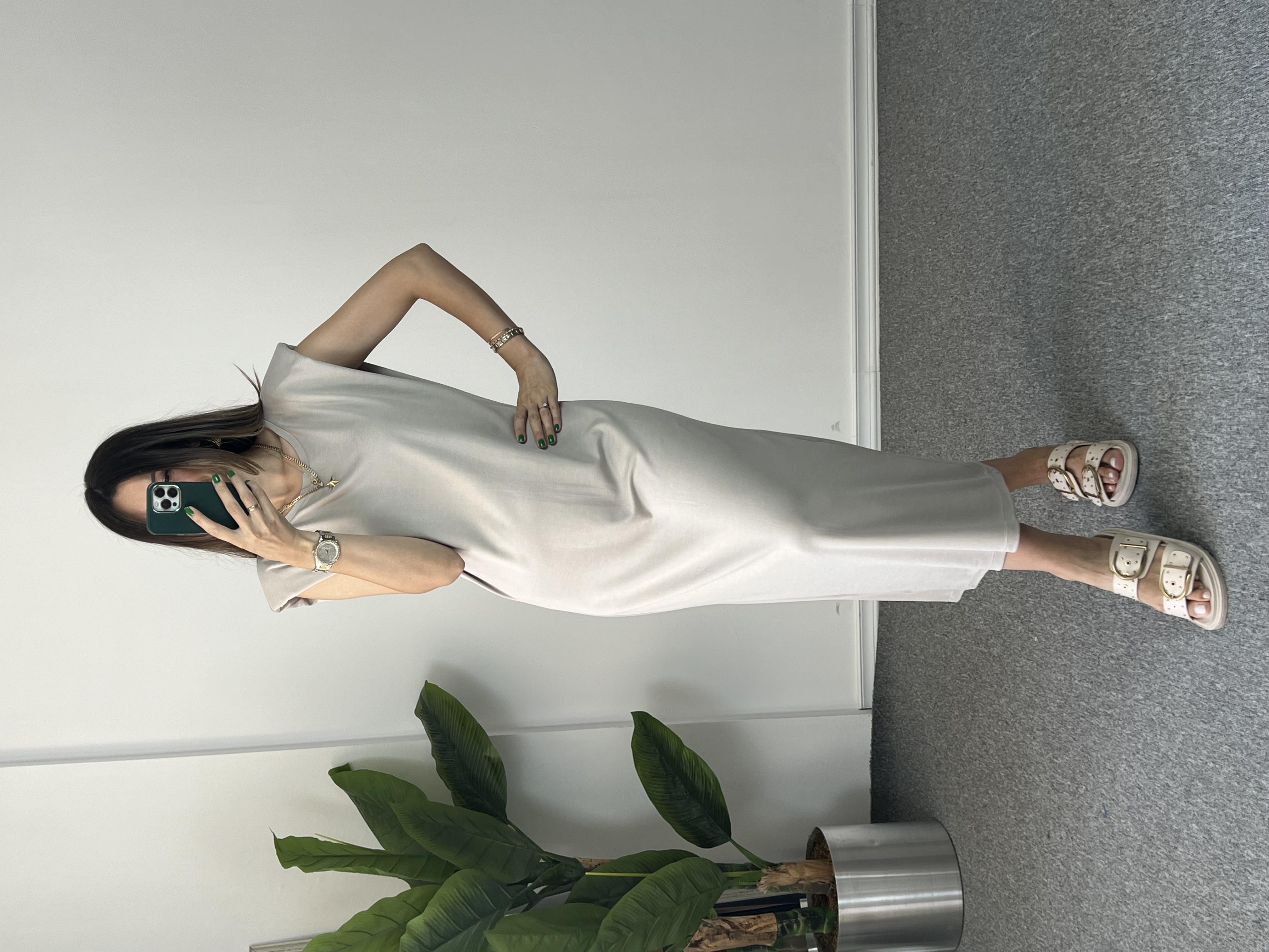 Vatkalı Taş Modal Elbise