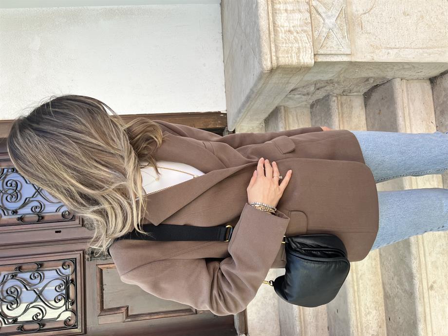 Yumuşak Dokulu Owersize Blazer Ceket