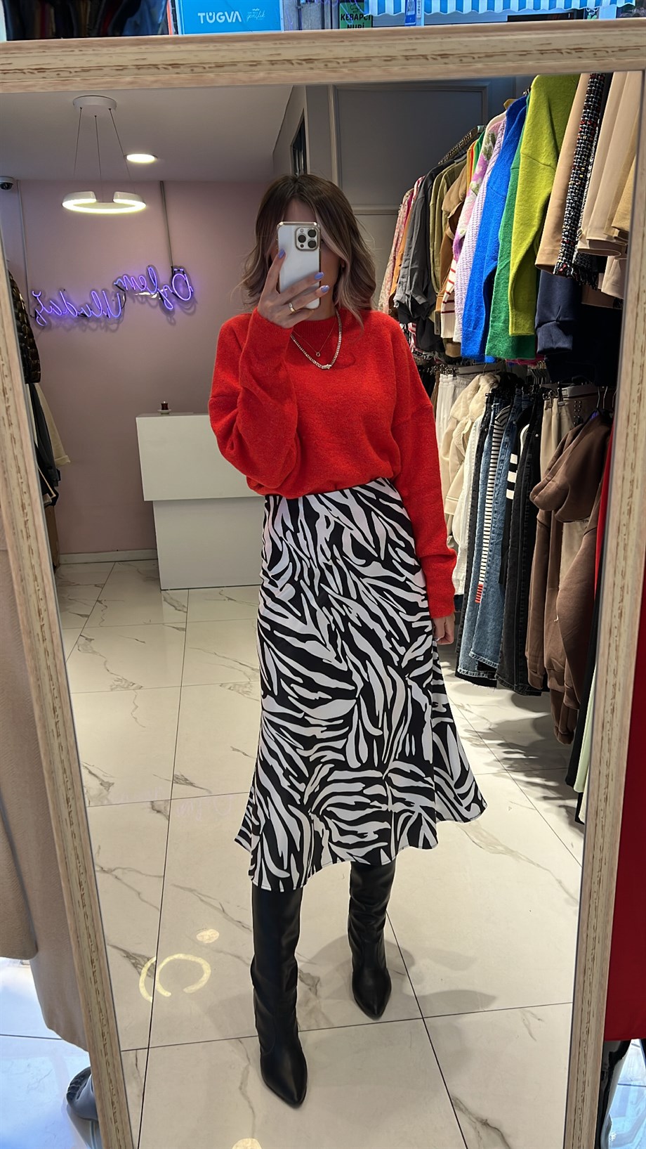 Zebra Saten Etek