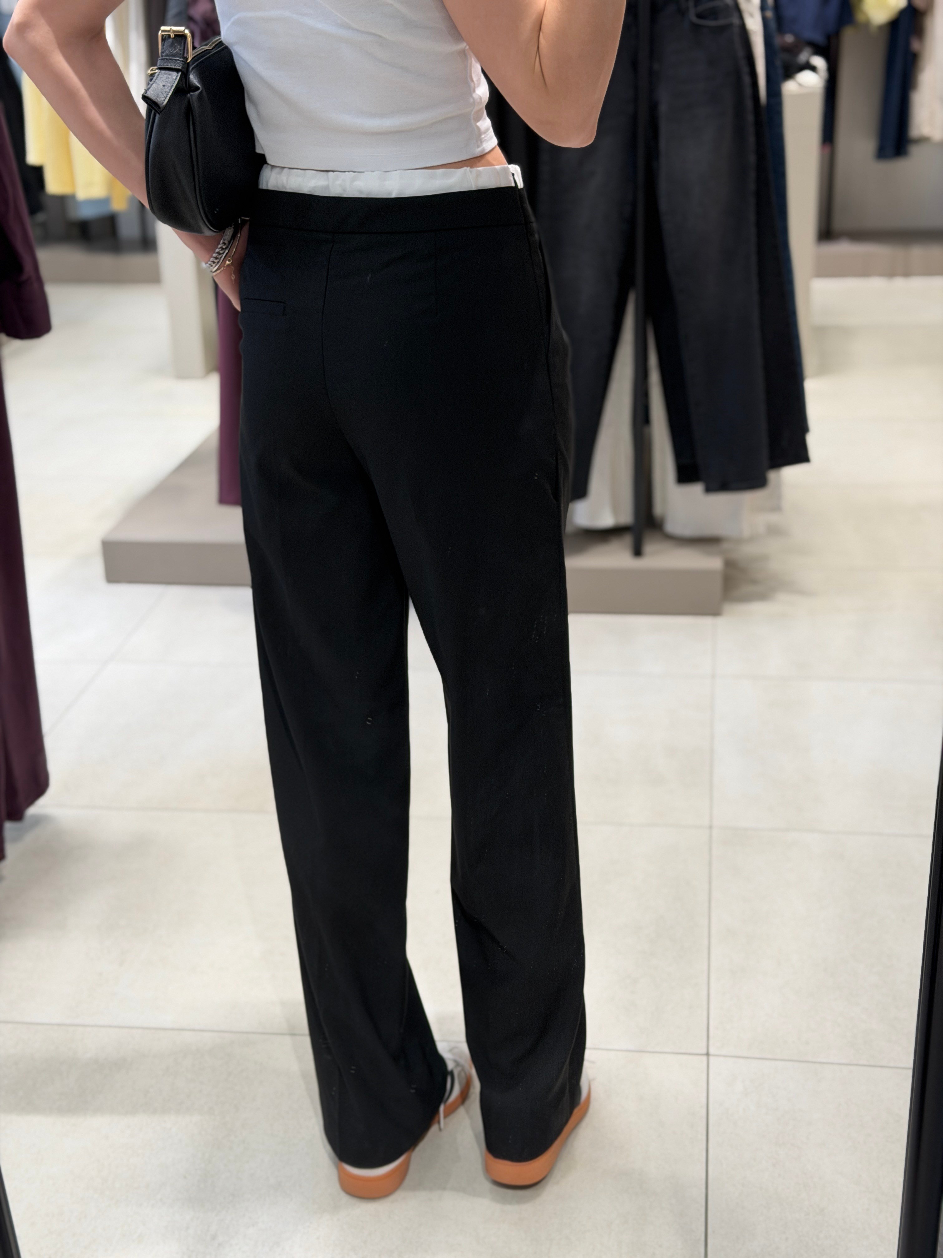 Zr Model Beli Lastikli Pantolon SİYAH