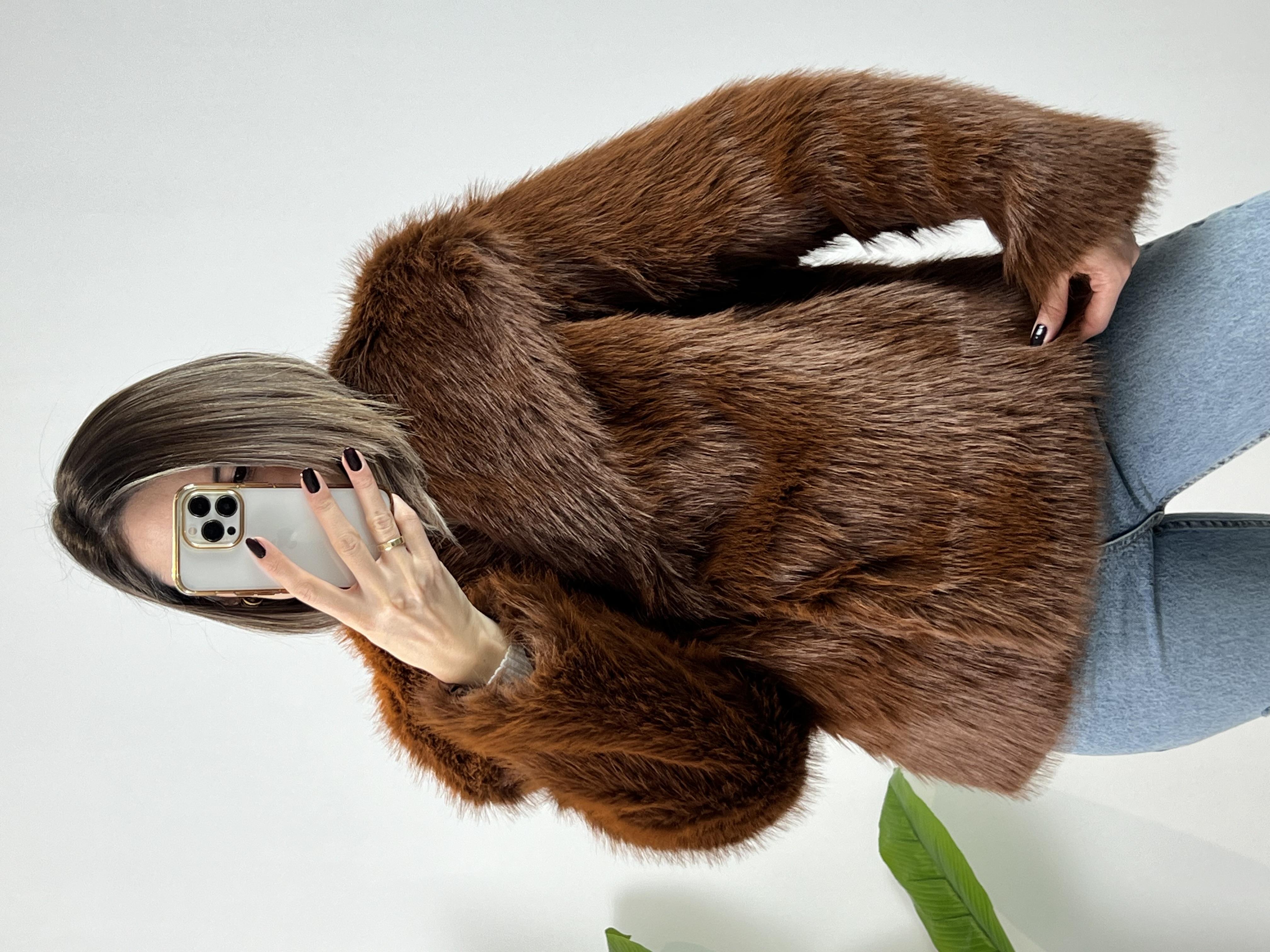 Zr Muadili Kahve Premium Kürk