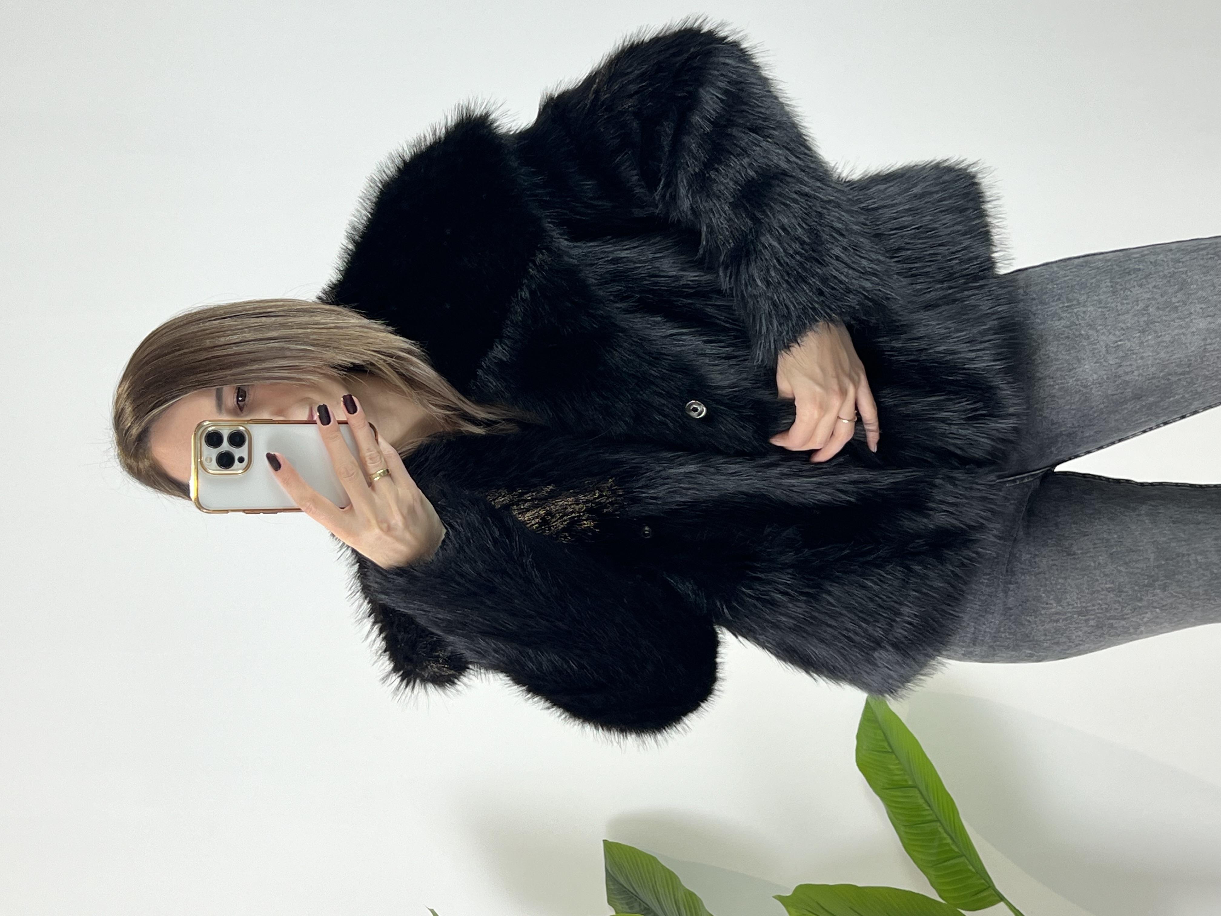 Zr Muadili Siyah Premium Kürk