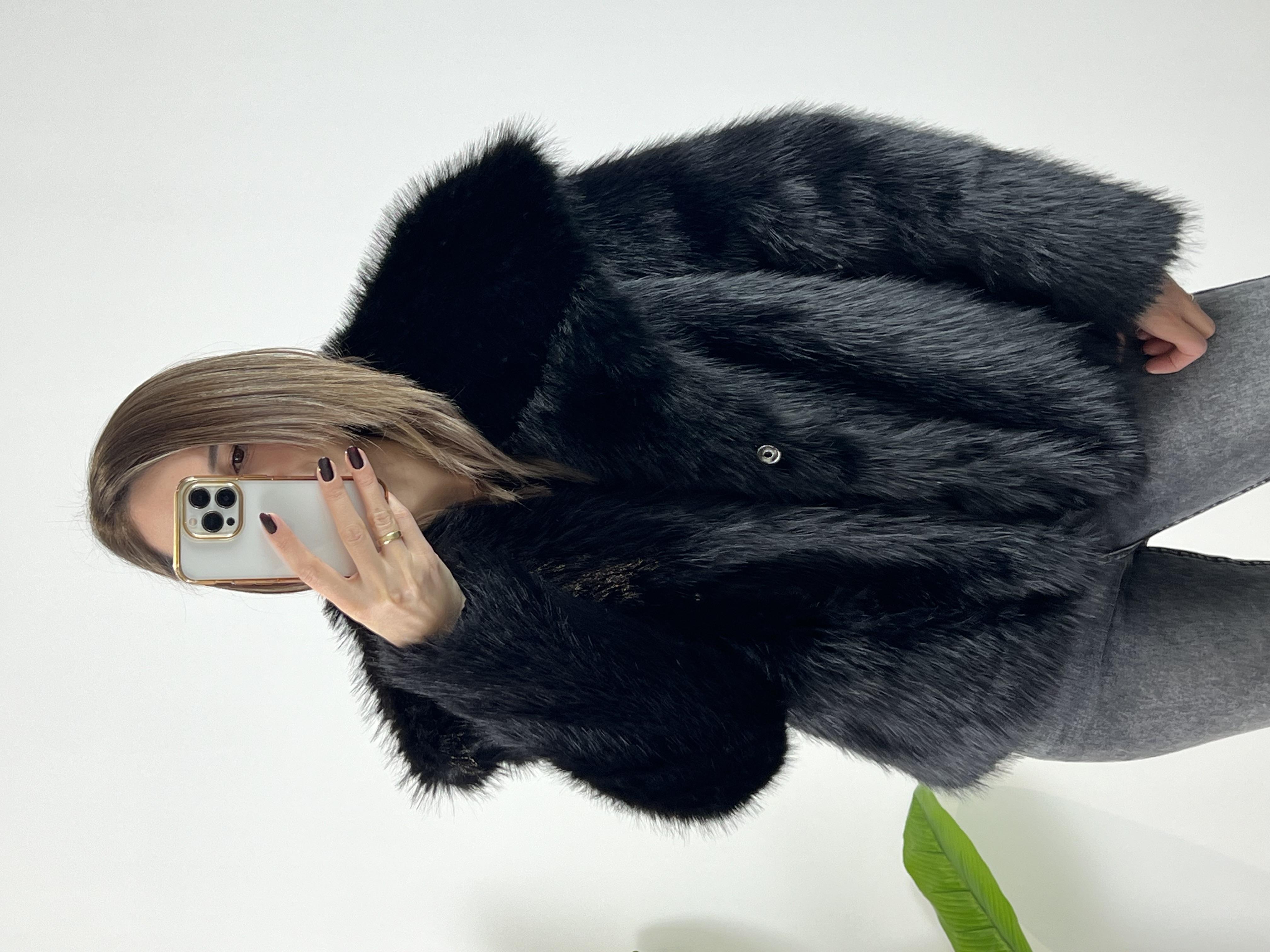 Zr Muadili Siyah Premium Kürk