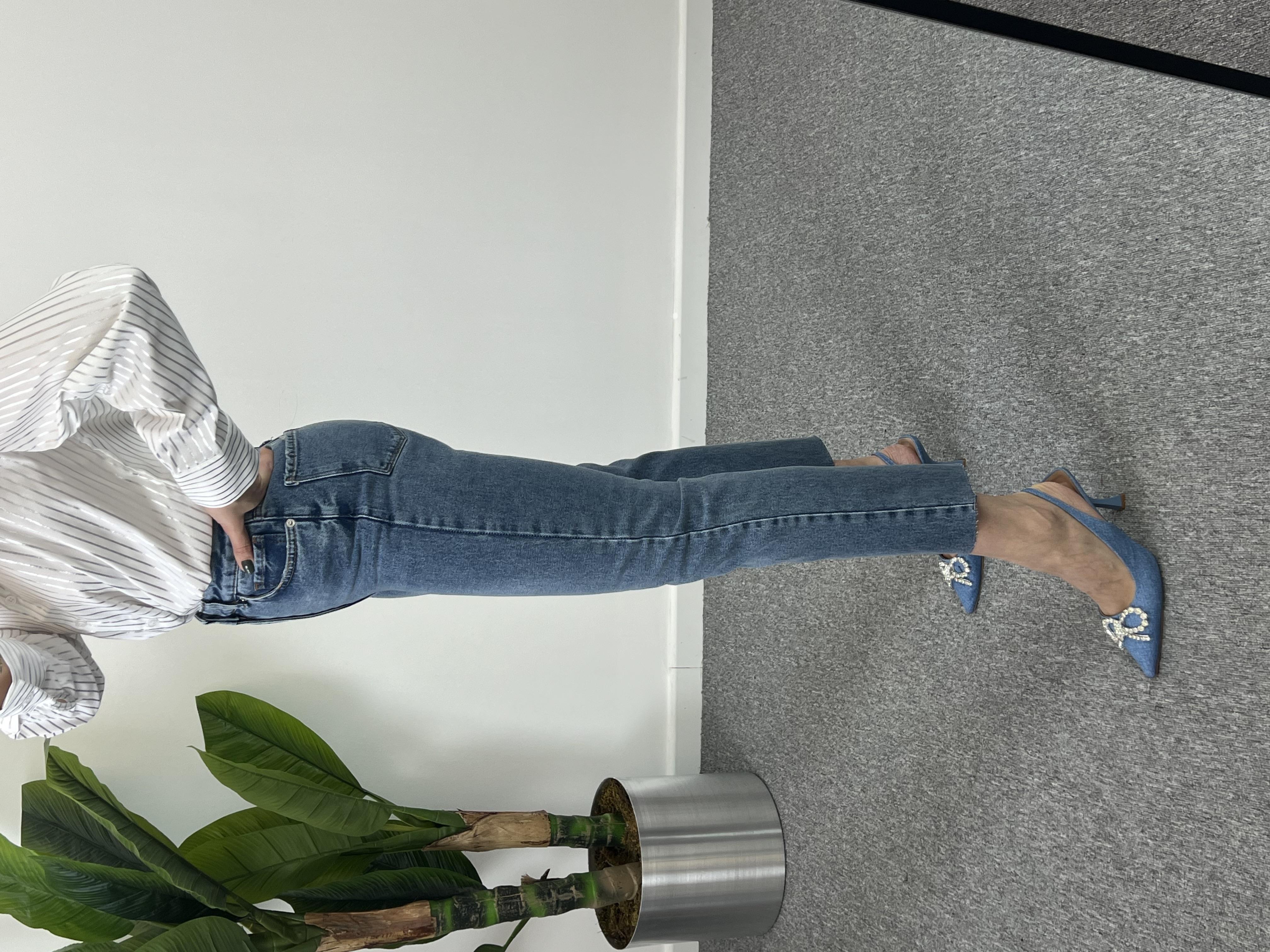 ZR Orjinal marka Mavi Momfit Jean