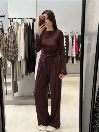 Arkası Bağlamalı Buzi Takım BORDO