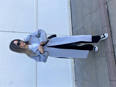 Balık Sırtı Premium Kaşe Kaban