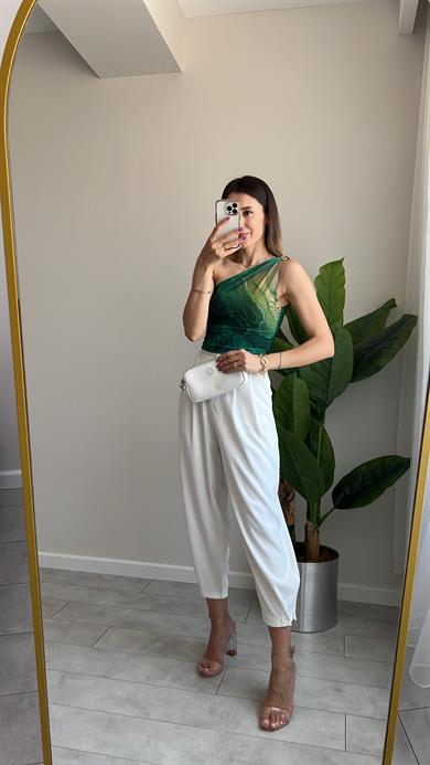 Batik Desen Tül Bluz