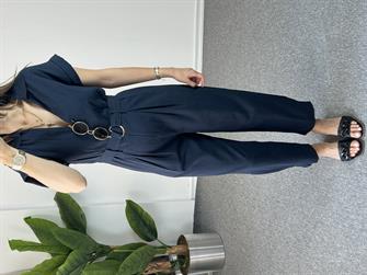 Beli Kemerli Lacivert Tulum 