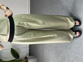 Beli Lastikli Haki Yelekli Takım 