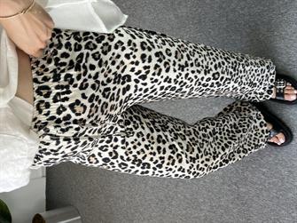 Beli Lastikli Leopar Pantolon
