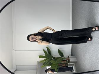 Beli Lastikli Siyah Yelekli Takım 