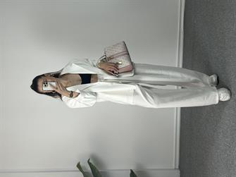 BEYAZ TENSEL BLAZER CEKET
