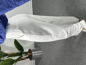 Beyaz Yüksek Bel Palazzo Pantolon