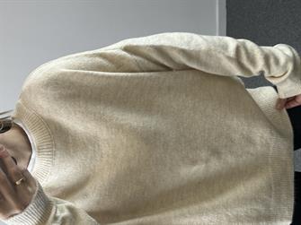 Bisiklet Yaka Krem Kazak