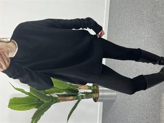 Bisiklet Yaka Siyah Kazak