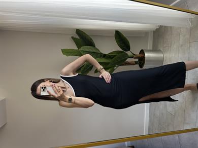 Biyeli Tek Omuz Ottoman Elbise