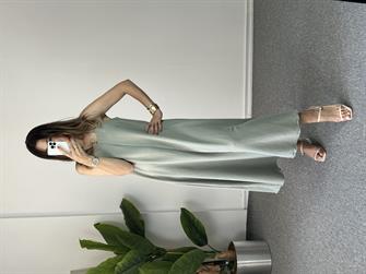 Çağla İp Askılı Elbise