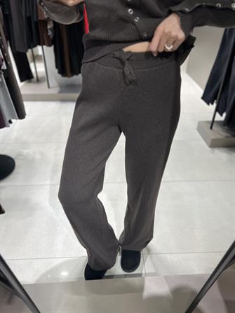 Çıt Çıt Detay Triko Takım KAHVE