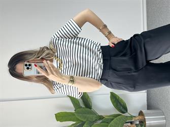 Çizgili Basic Tshırt