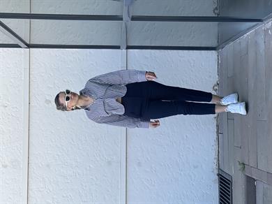 Çizgili Crop Gömlek