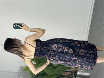 Dilvin Askılı Çiçekli Elbise