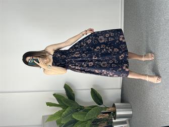 Dilvin Askılı Çiçekli Elbise