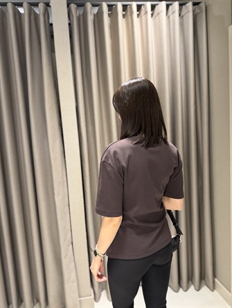 DİLVİN Beli Tokalı Premium Tshırt KAHVE