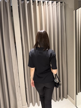 DİLVİN Beli Tokalı Premium Tshırt SİYAH