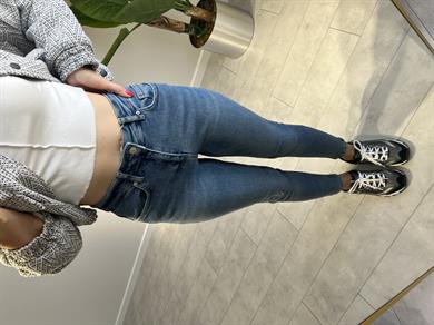 Dilvin Dizi Lazer Kesim Yüksek Bel Skınny Jean