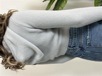 Dilvin Kapüşonlu Yumoş Gri Kazak