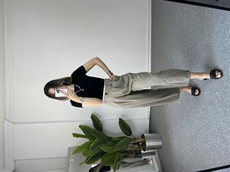 Dilvin Kısa Kollu Siyah Crop