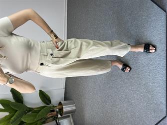 Dilvin Kısa Kollu Taş Crop