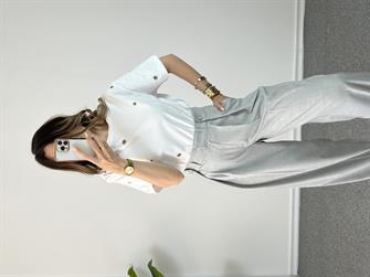 Dilvin Kuş Gözü Delikli Tshırt