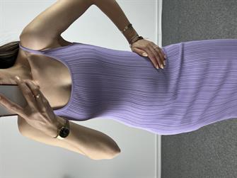 Dilvin Lila Çelik Triko Elbise