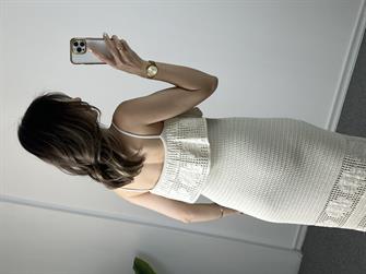 Dilvin Madonna Yaka Triko Elbise