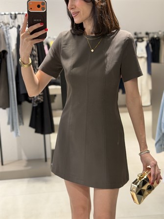 DİLVİN Mini Elbise HAKİ