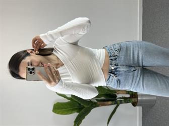 Dilvin Önü Çapraz Bluz