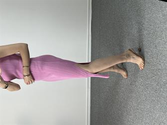 Dilvin Pembe Çelik Triko Elbise