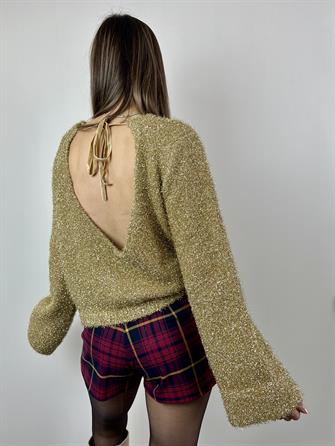 DİLVİN SİMLİ SIRT DEKOLTELİ KAZAK