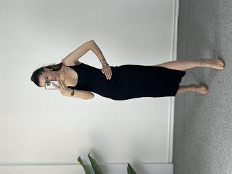 Dilvin Siyah Çelik Triko Elbise