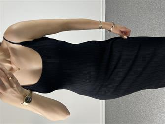 Dilvin Siyah Çelik Triko Elbise