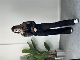 Dilvin Siyah File Bluz