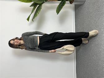 Dilvin Yıkamalı Crop Bluz