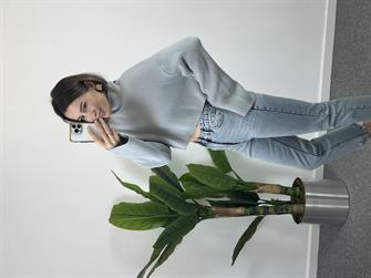 Dilvin Yumoş Dokulu Gri Kazak