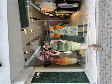 Dlv Çelik Triko Çizgili Elbise